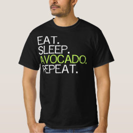 アボカ食べドスリープの繰り返し Tシャツ