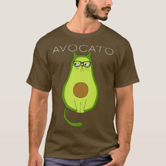 アボガトおもしろい猫好きギフトAVOGATO Tシャツ