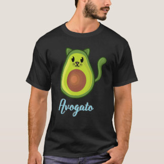 アボガト シンコ デ マヨ ヴィンテージ ヴィーガン かわいい 猫 アボカド Tシャツ