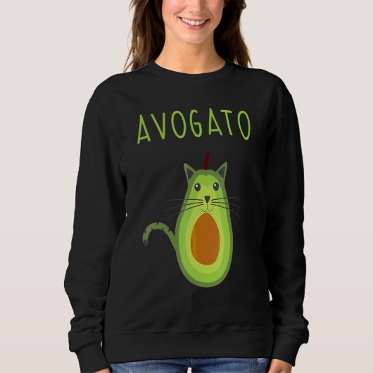 アボガトCinco De Mayo Cinco De Meow Cat Avocado 6 スウェットシャツ (正面)