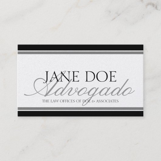 アボガドアドヴォガド 名刺 (正面)