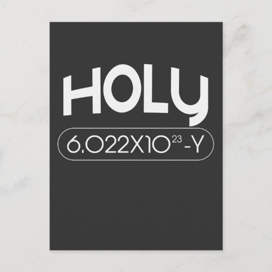 アボガドロ炭素化学動物パン ポストカード (正面)