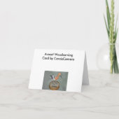 アボケウッドカービングノートカード カード (裏面)