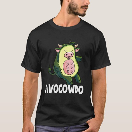 アボコウド アボカド 牛 Tシャツ (正面)