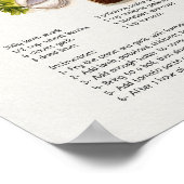 アボットレシピポスター – ペルシャ料理イラストレーション ポスター (角)