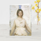 アボット・サイヤーによる天使、ヴィンテージ・ヴィクトリアン時代の美術 カード (黄色い花)