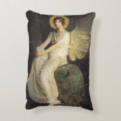 アボット・セイヤーによって岩に座る翼のある姿 アクセントクッション (裏面(縦))