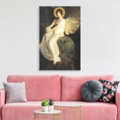 アボット・セイヤーによって岩に座る翼のある姿 キャンバスプリント (インサイチュ (リビング))