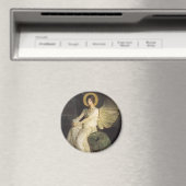 アボット・セイヤーによって岩に座る翼のある姿 マグネット (インサイチュ (食洗機))