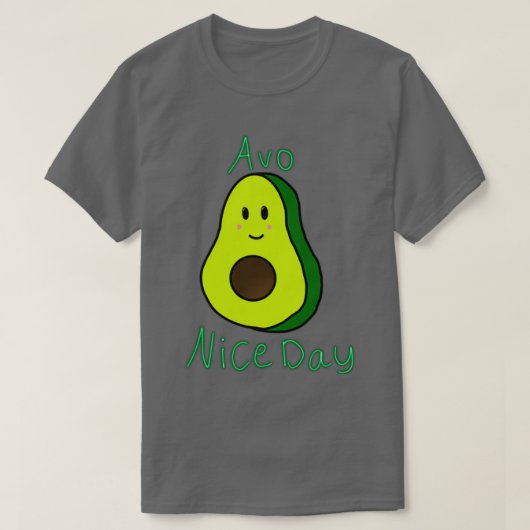 アボニースデイかわいいアボカドパンプリント Tシャツ (デザイン正面)