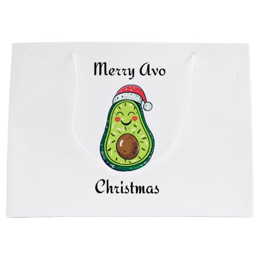 アボメリークリスマス ラージペーパーバッグ (正面)