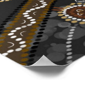 アボリジナルのアートカンバス失った- Claries ポスター (角)