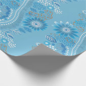 アボリジナルのアートラッピング紙 ラッピングペーパー (角)