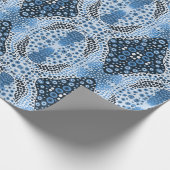 アボリジナルスタイルラッピング紙ブルードット ラッピングペーパー (角)