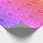 アボリジナルスタイルラッピング紙レインボー ラッピングペーパー (角)