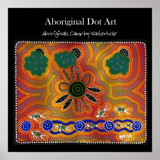 アボリジナルズキャンプバイウォーターホール ポスター (正面)