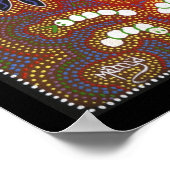 アボリジナルズダンスニアキャンプファイア ポスター (角)