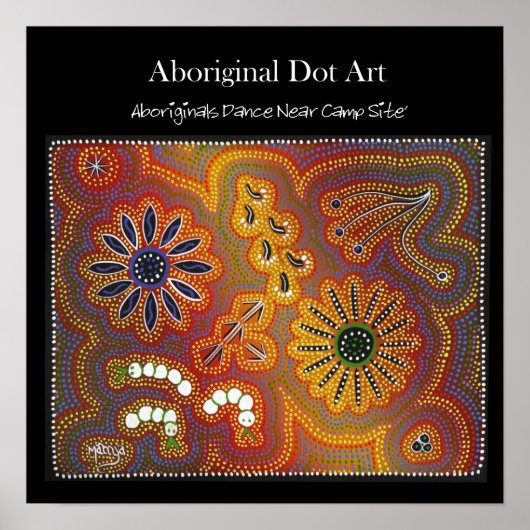 アボリジナルズダンスニアキャンプファイア ポスター (正面)