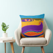 アボリジナル抽象芸術アートVol.02 クッション (椅子)