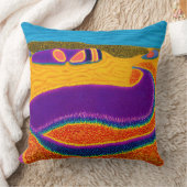 アボリジナル抽象芸術アートVol.02 クッション (ブランケット)