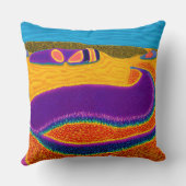 アボリジナル抽象芸術アートVol.02 クッション (裏面)