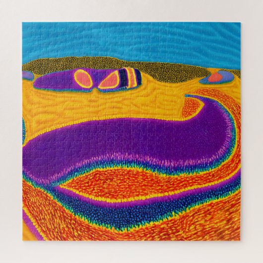 アボリジナル抽象芸術アートVol.02 ジグソーパズル (縦)