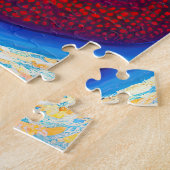 アボリジナル抽象芸術アートVol.04 ジグソーパズル (側面)