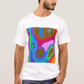 アボリジナル抽象芸術アートVol.05 Tシャツ (正面)