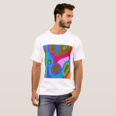 アボリジナル抽象芸術アートVol.05 Tシャツ (正面フル)