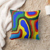 アボリジナル抽象芸術アートVol.08 クッション (ブランケット)