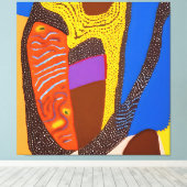 アボリジナル抽象芸術アートVol.09 キャンバスプリント (インサイチュ (ウッドフロア))