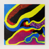 アボリジナル抽象芸術アートVol.11 ジグソーパズル (横)