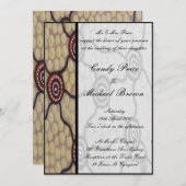 アボリジナル結婚式招待状エオラ 招待状 (正面/裏面)