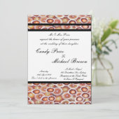 アボリジナル結婚式招待状トライバルランド 招待状 (スタンド正面)