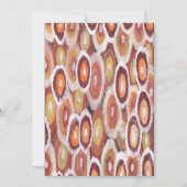 アボリジナル結婚式招待状トライバルランド 招待状 (裏面)