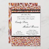 アボリジナル結婚式招待状トライバルランド 招待状 (正面/裏面)