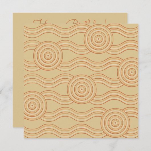 アボリジナル美術砂岩 招待状 (正面/裏面)