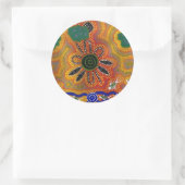 アボリジナル・アートワーク ラウンドシール (バッグ)