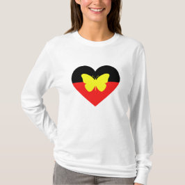アボリジナル・バタフライ国旗 Tシャツ