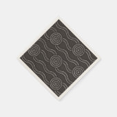 アボリジニのアートストーム スタンダードカクテルナプキン (角)