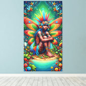 アボリジニの妖精 キャンバスプリント (インサイチュ (ウッドフロア))