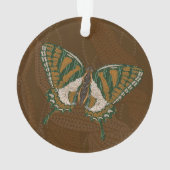 アボリジニの swallowtail アクリル オーナメント (裏面)