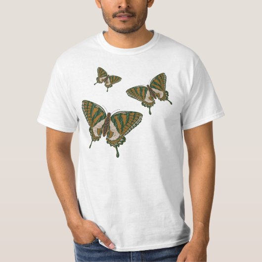 アボリジニアゲハチョウメンズライトシャツ Tシャツ (正面)
