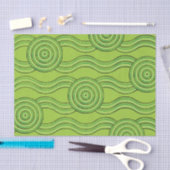 アボリジニアルアート熱帯雨林 薄葉紙 (クラフト)