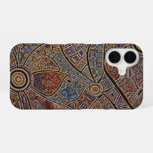 アボリジニアート iPhone 16ケース (裏面横)