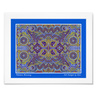 アボリジニインスパイアアのドットデザインby Gina フォトプリント