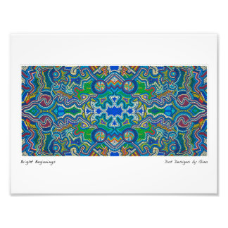 アボリジニインスパイアアのドットデザインby Gina フォトプリント