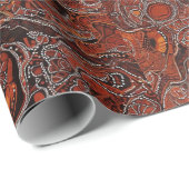 アボリジニインスパイアアラッピング紙 ラッピングペーパー (ロールコーナー)