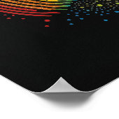 アボリジニインスパイアアル・レインボー絵画ズ ポスター (角)