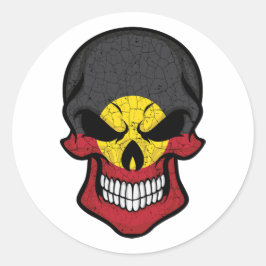 アボリジニスカル国旗 ラウンドシール